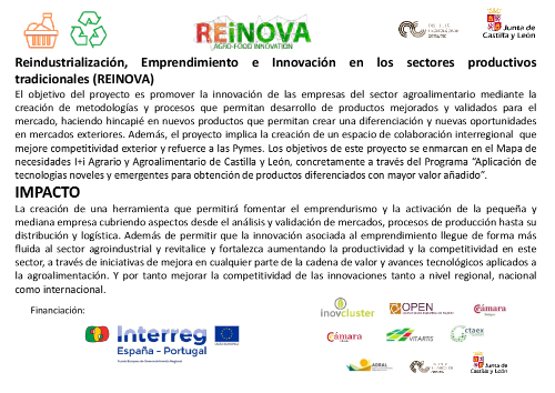 Reindustrialización, Emprendimiento e Innovación en los sectores productivos tradicionales (REINOVA)
